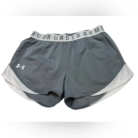 Under Armour Gray Women's Shorts EUC BOX38 - Picture 1 of 6